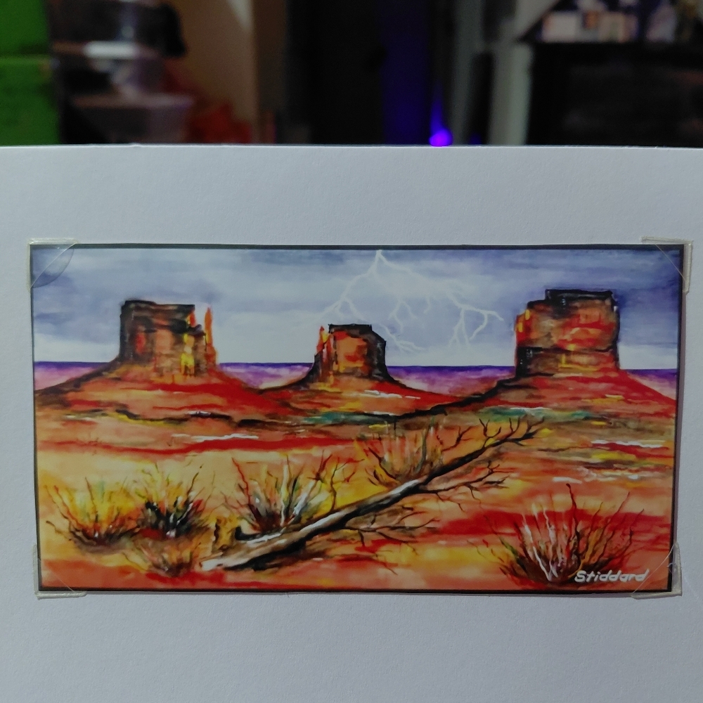 Monument Valley Lighting By Jack E. Stiddard Notecard - Picture 5 of 5